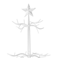 Albero di natale metallo bianco cm 73x73h200