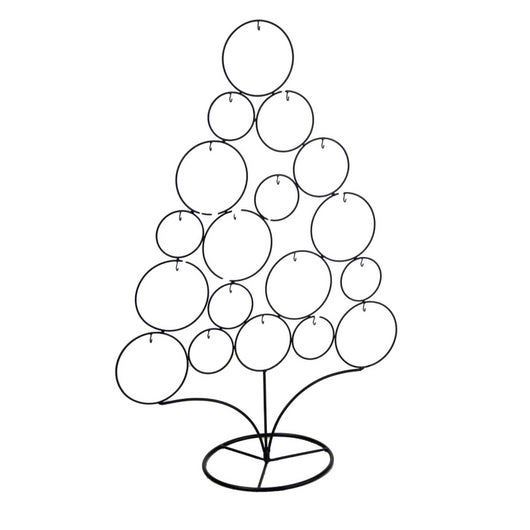 Albero di natale metallo nero cm 63,5x28h95,5