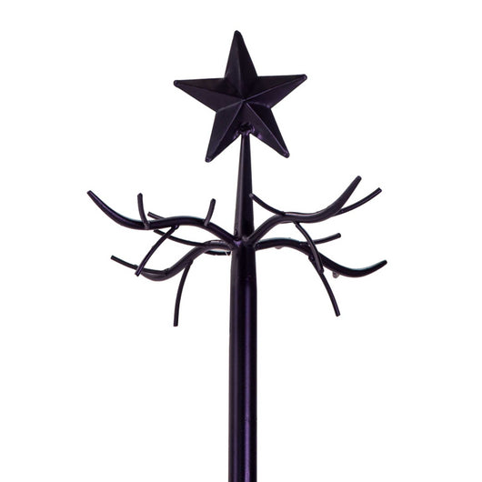 Albero di natale metallo nero cm 73x73h200