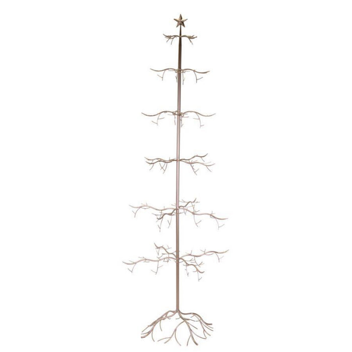 Albero di natale metallo rame cm 73x73h200