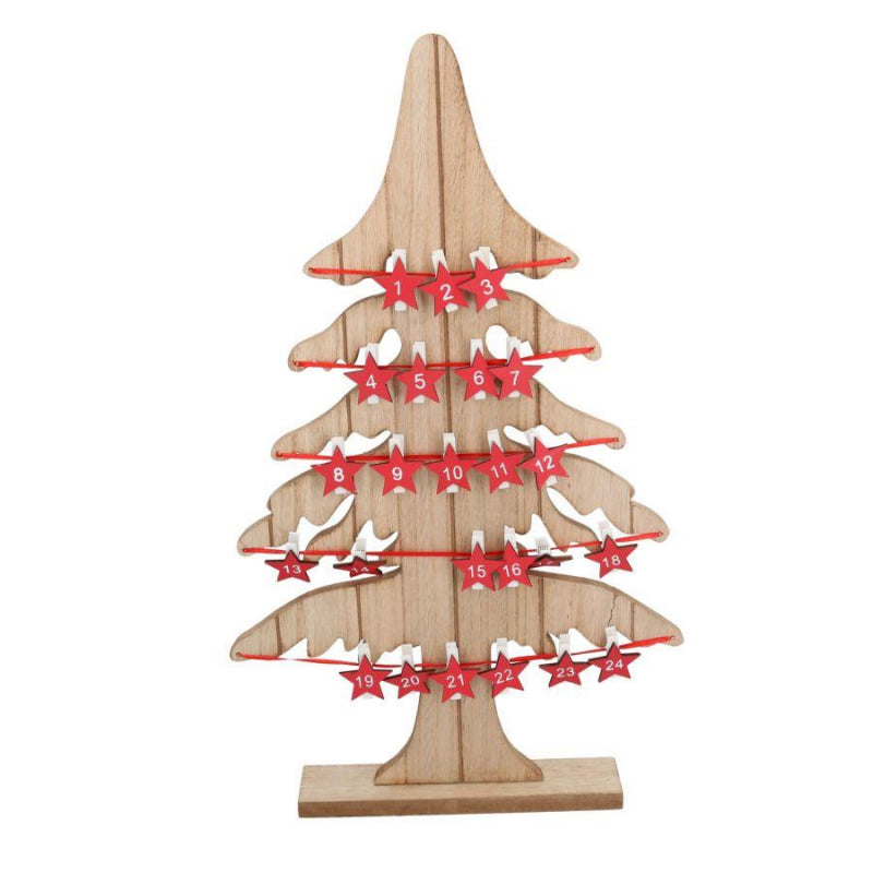 Albero legno naturale con portamemo cm 29x5h49