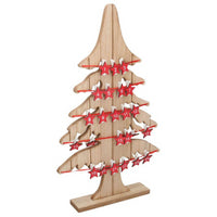 Albero legno naturale con portamemo cm 29x5h49