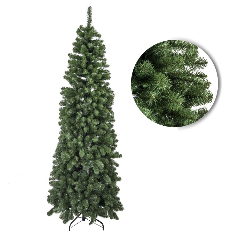 Albero monte Vettore slim verde 1217 rami cm ø84h240