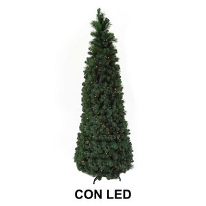 Albero pieghevole verde 1013 rami 200 led cm ø81,5h210