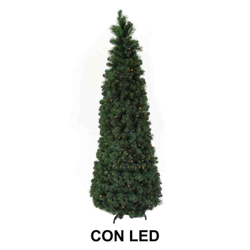 Albero pieghevole verde 1013 rami 200 led cm ø81,5h210