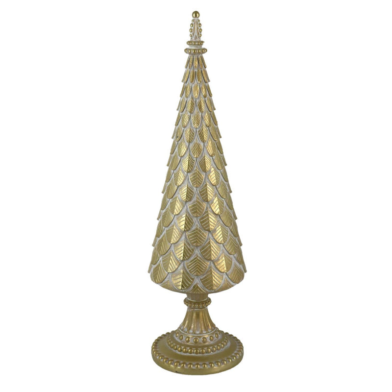 Albero resina oro cm12x12h42