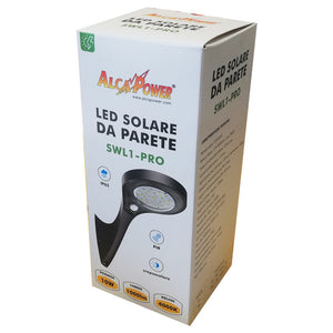 Alca power lampada a led solare da parete 10w 1000 lumen