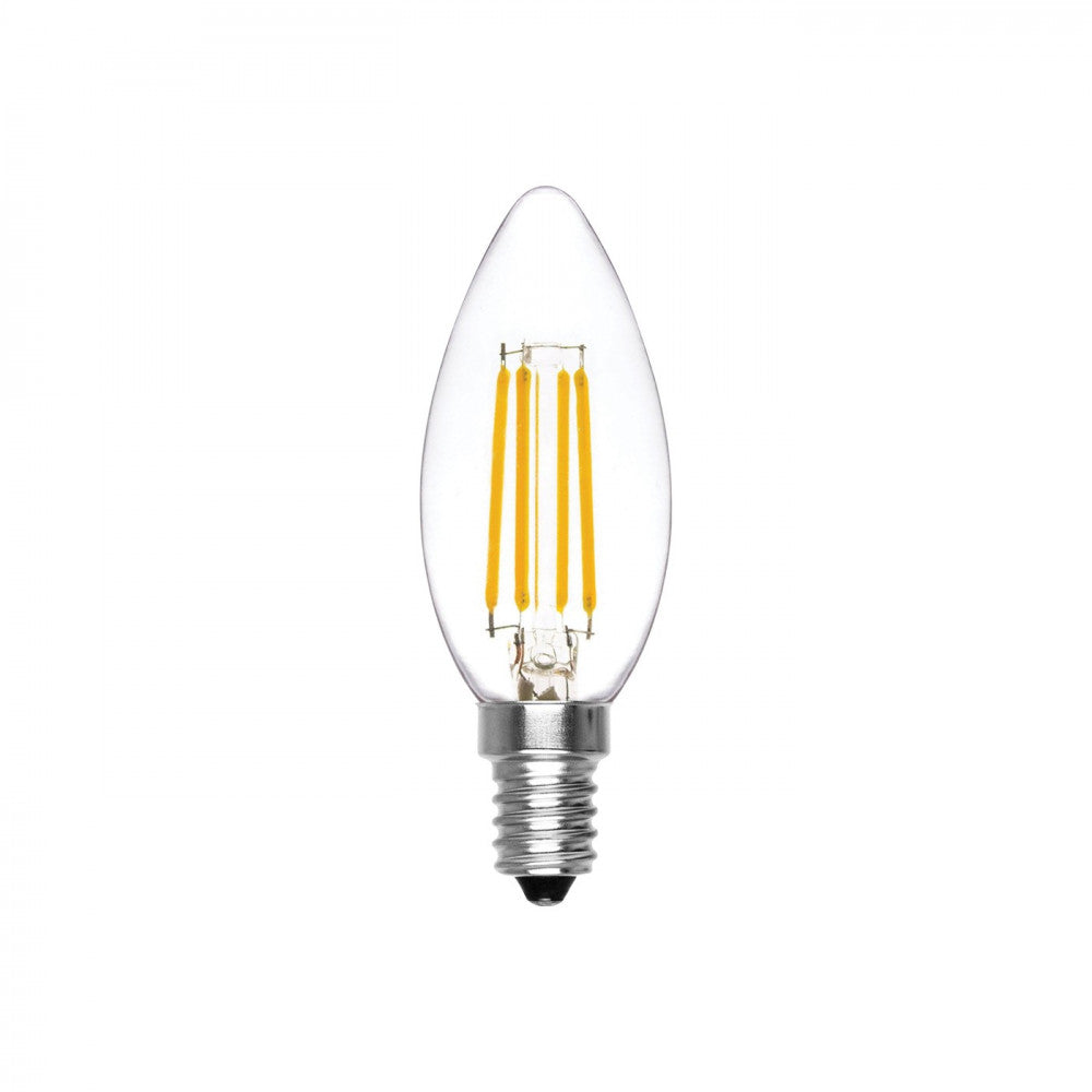 Alca power lampada ad oliva a led da 4w 450lm 4000k e14