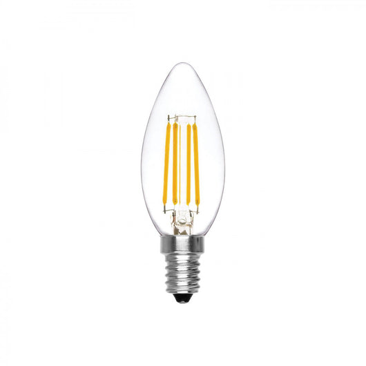 Alca power lampada ad oliva a led da 4w 450lm 4000k e14