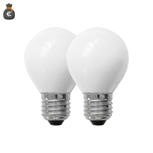 Alca power lampada classica a led vetro bianco da 4w 500lm 4000k e27 - 2pz