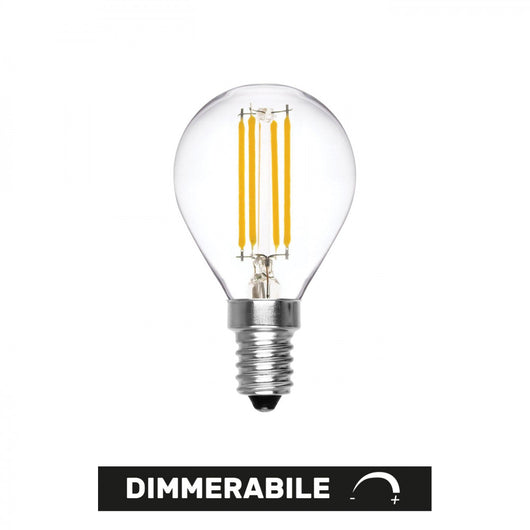 Alca power lampada classica dimmerabile a led da 6w 500lm 2700k e14