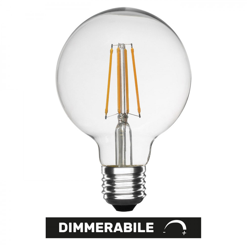 Alca power lampada globo g125 dimmerabile a led da 10w 4000k e27 1400lm