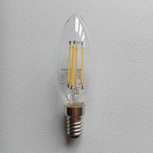 Alca power lampada oliva dimmerabile a led da 6w-51w 650lm 4000k e14