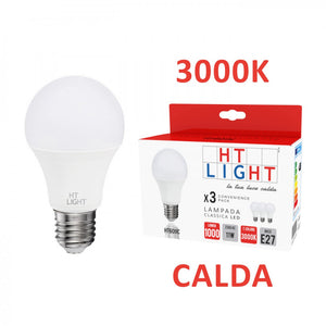 Alca power lampadine a led da 11w 230v e27 3000k confezione da 3pz