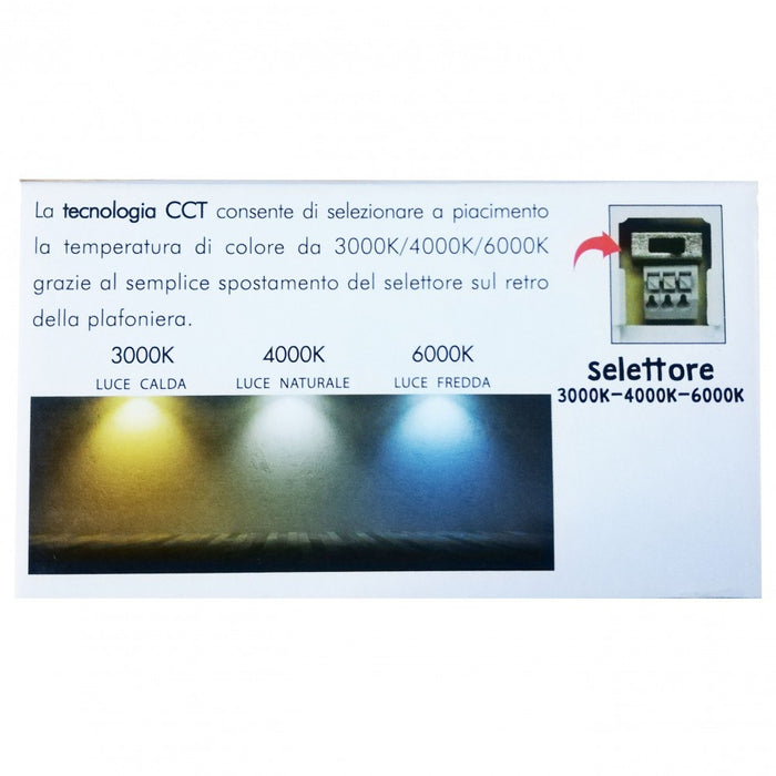 Alca power plafoniera led tonda 24w 2000lm ip54 con sensore microonde e crepuscolare - per esterni ed interni