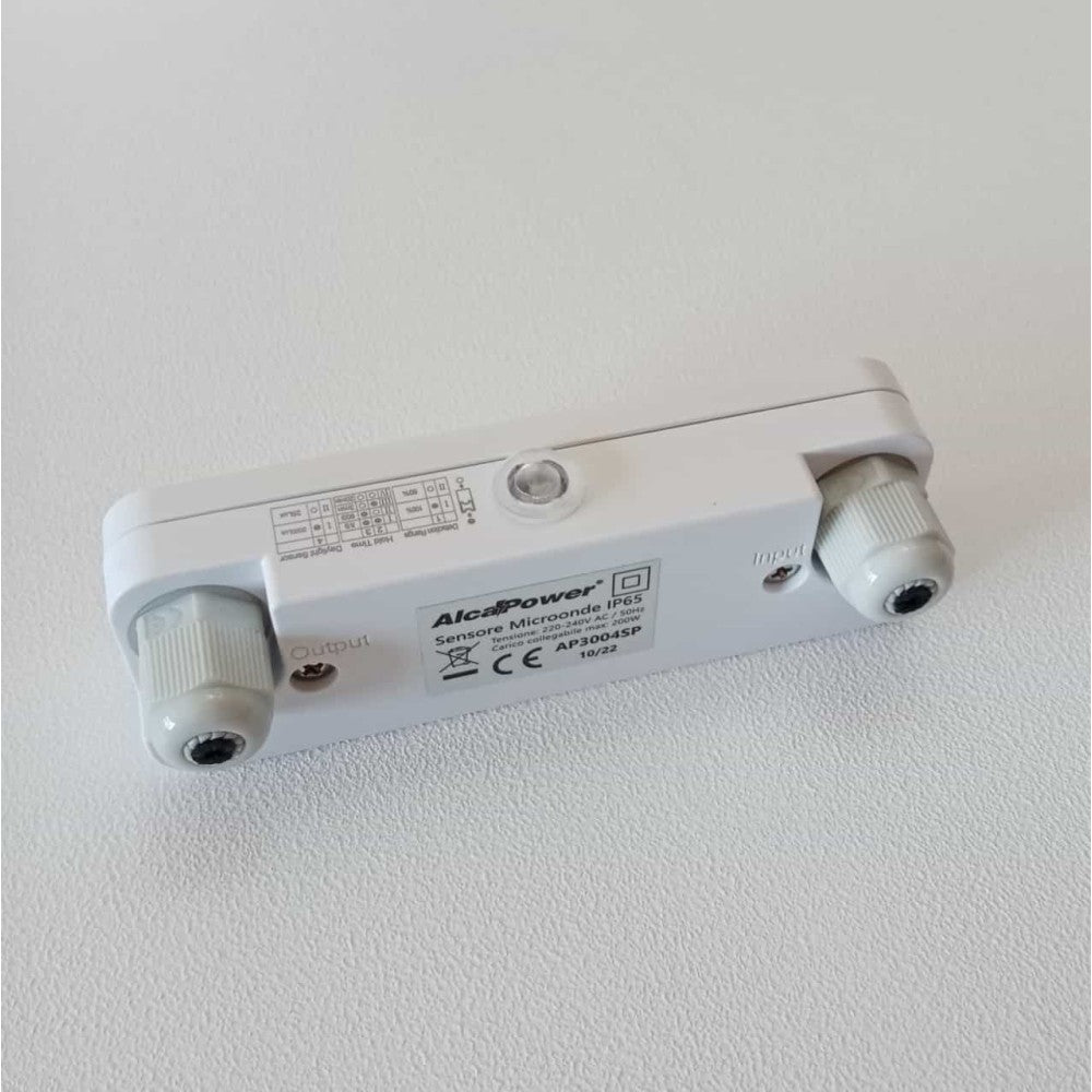 Alca power sensore di movimento microonde e crepuscolare ip65