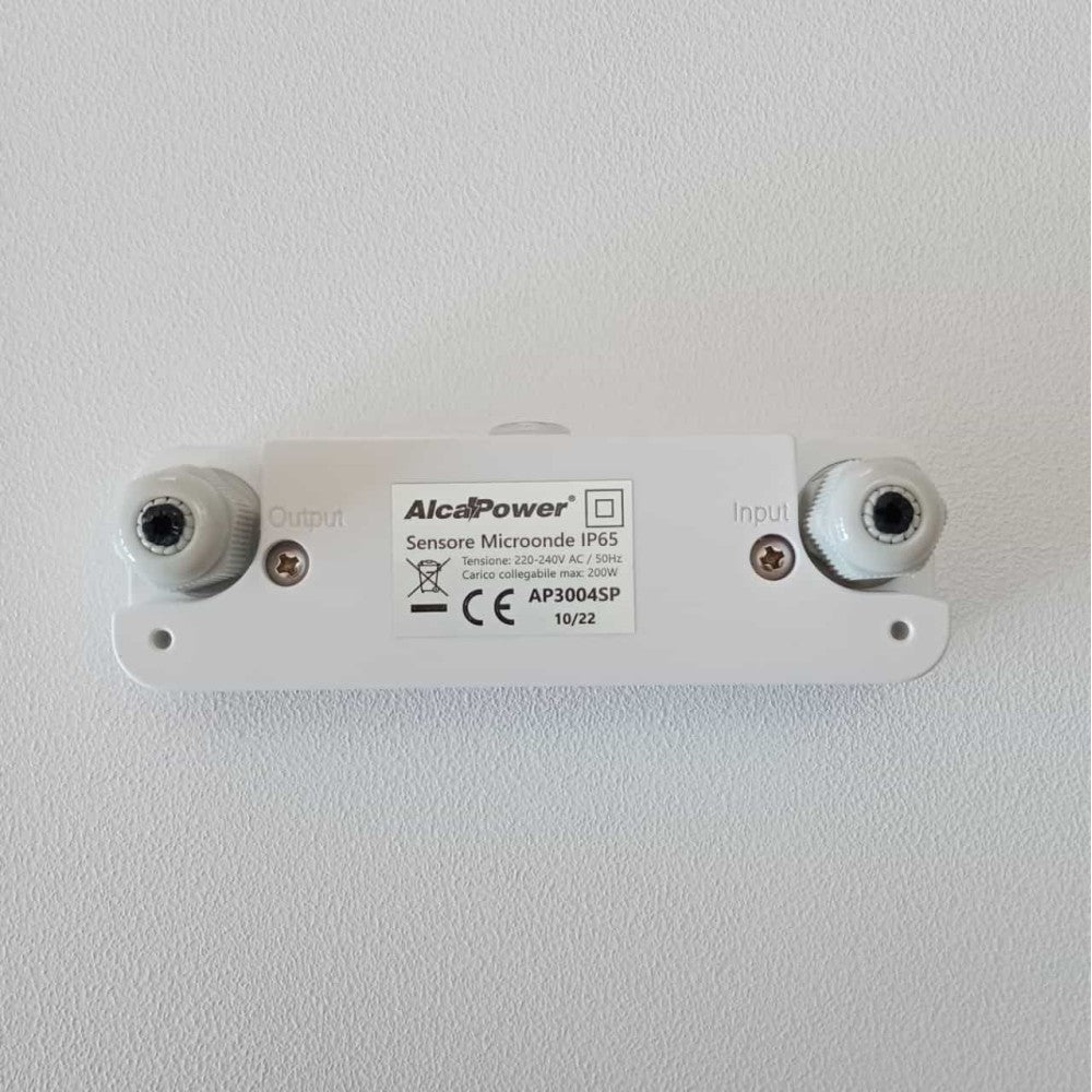 Alca power sensore di movimento microonde e crepuscolare ip65