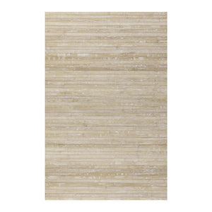 Tappeto In Bambù Naturale, Antiscivolo Beige 80x150 cm