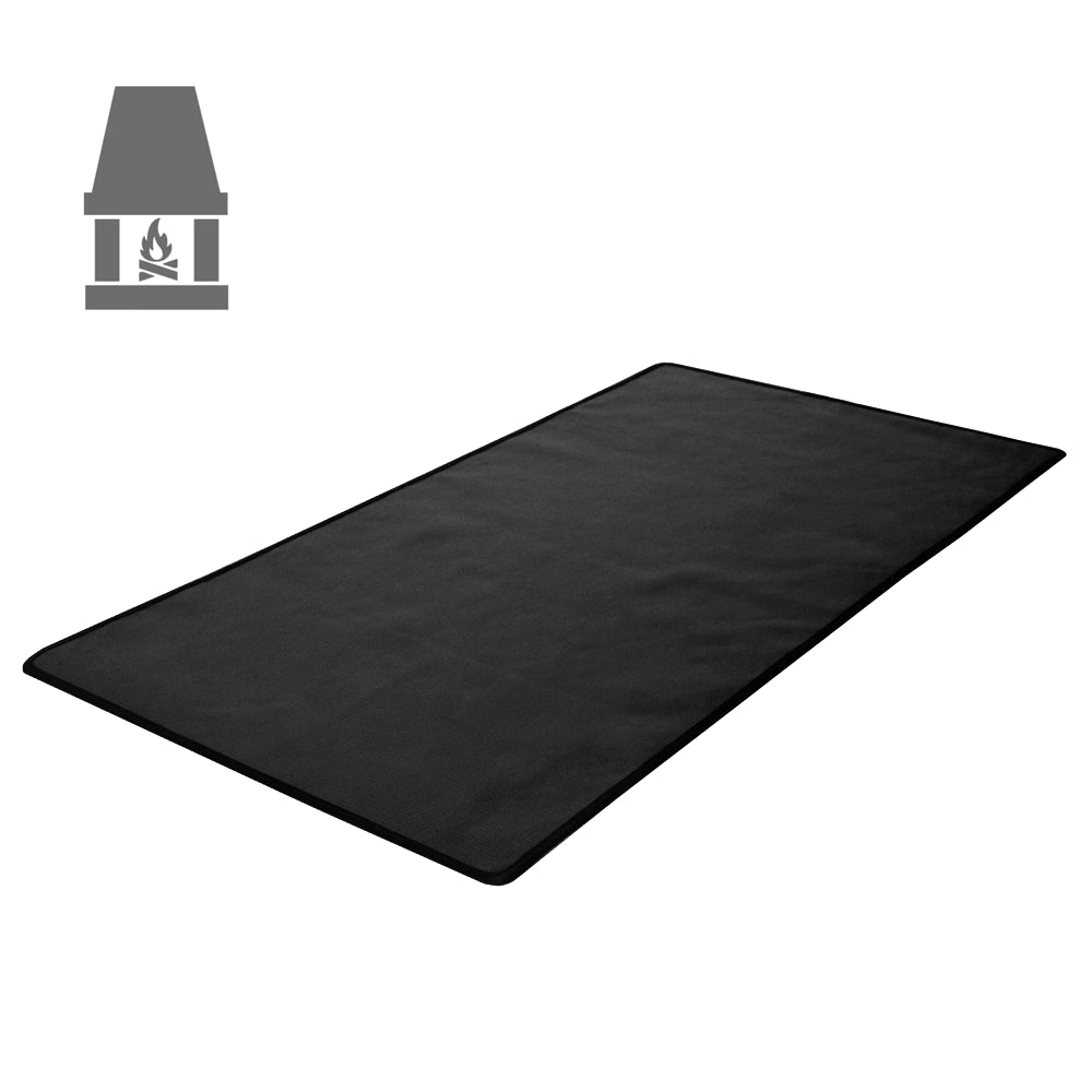 Tappeto ignifugo multistrato (100x75 cm). Tappetino protezione per il pavimento per stufa, camino, barbecue e griglia.