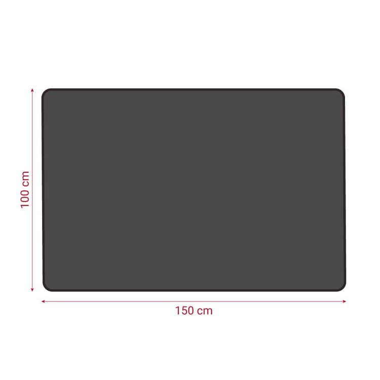 Tappeto ignifugo multistrato (150x100 cm). Tappetino protezione per il pavimento per stufa, camino, barbecue e griglia.