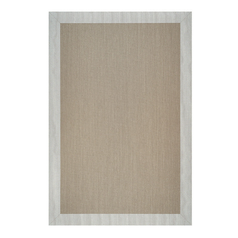 Tappeto Vinile Deblon in PVC Antiscivolo e Resistente, per interni ed esterni. Sabbia-Bianco 160x230 cm