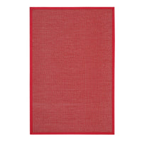 Tappeto Con Bordatura, Vinile Deblon in PVC Antiscivolo e Resistente. Rosso 60x 90 cm