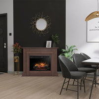 Caminetto Elettrico A Libera Installazione A LED Mod. ALVA - Rovere - 26" - 91 x 118 x 28,5