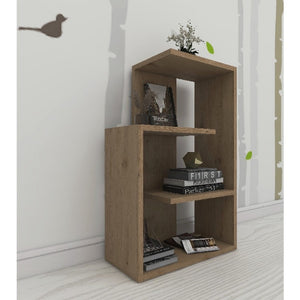 Libreria Anna, Rovere, Truciolare Melaminico, 47x22x73 cm, EPIKASA