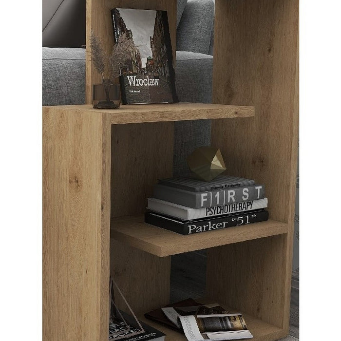 Libreria Anna, Rovere, Truciolare Melaminico, 47x22x73 cm, EPIKASA