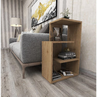 Libreria Anna, Rovere, Truciolare Melaminico, 47x22x73 cm, EPIKASA