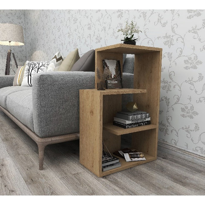 Libreria Anna, Rovere, Truciolare Melaminico, 47x22x73 cm, EPIKASA