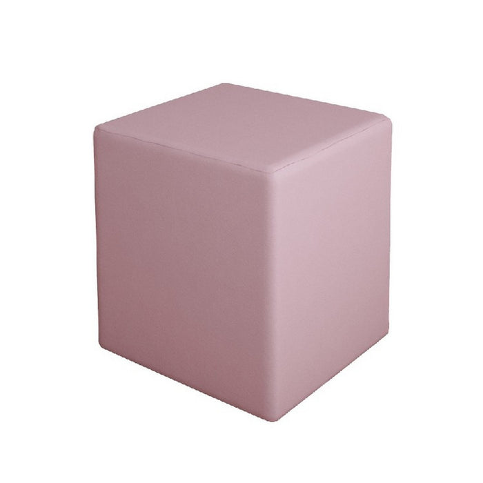 Pouf Milena, Rosa, Truciolare Melaminico, 34x34x37 cm, EPIKASA