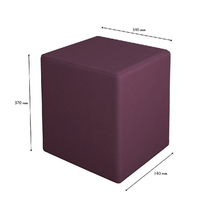 Pouf Milena, Viola, Truciolare Melaminico, 34x34x37 cm, EPIKASA