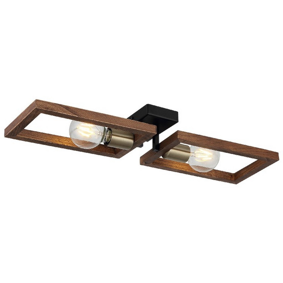 Lampada a Soffitto Como, Legno, Metallo, 62x17x9 cm, EPIKASA