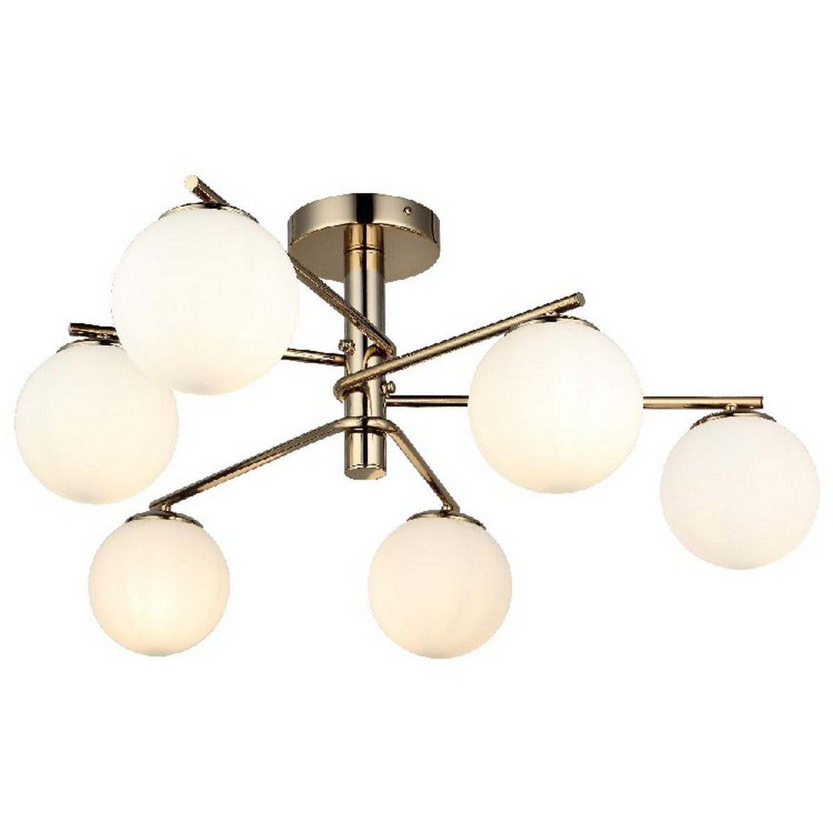 Lampada a Soffitto Benevento, Oro, Metallo, 76,5x76,5x36,5 cm, EPIKASA