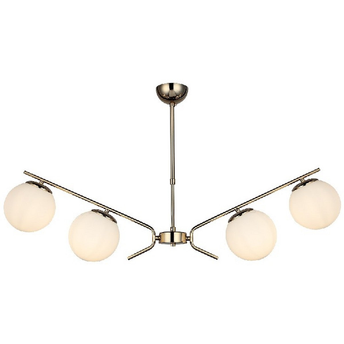 Lampada a Sospensione Pistoia, Oro, Metallo, 15x104x72 cm, EPIKASA