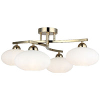 Lampada a Soffitto Udine, Oro, Metallo, 63x63x29 cm, EPIKASA