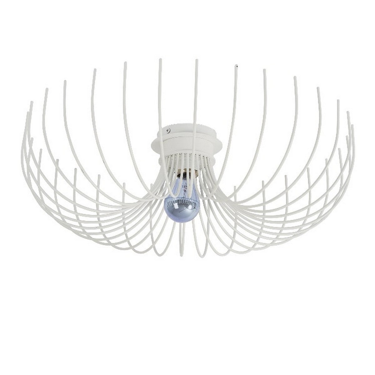 Lampada a Soffitto Carrara, Bianco, Metallo, 56x56x16 cm, EPIKASA