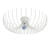 Lampada a Soffitto Carrara, Bianco, Metallo, 56x56x16 cm, EPIKASA