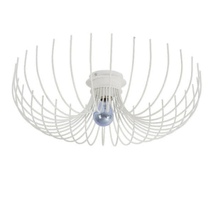 Lampada a Soffitto Carrara, Bianco, Metallo, 56x56x16 cm, EPIKASA