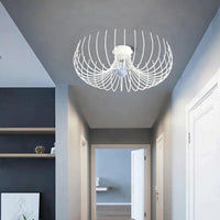 Lampada a Soffitto Carrara, Bianco, Metallo, 56x56x16 cm, EPIKASA