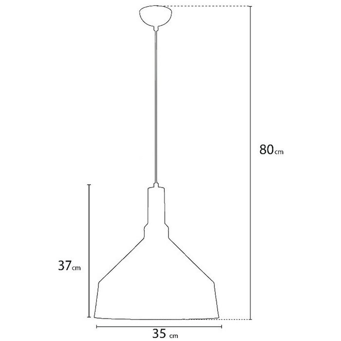 Lampada a Sospensione Firenze, Nero, Metallo, 35x35x80 cm, EPIKASA