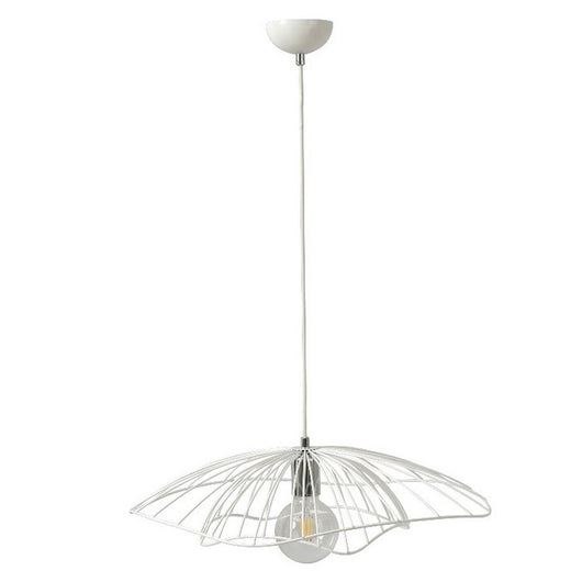 Lampada a Sospensione Venezia, Bianco, Metallo, 55x55x80 cm, EPIKASA