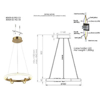 Lampada a Sospensione Savona, Bronzo, Metallo, 40x40x84 cm, EPIKASA