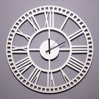 Orologio da Parete Vintage 5, Bianco, Metallo, 50x1,5x50 cm, EPIKASA