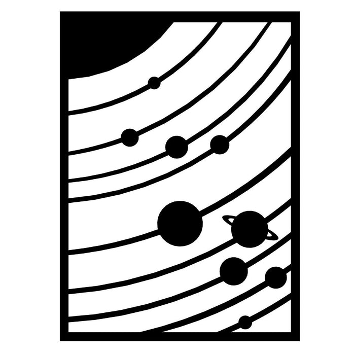 Decorazione in Metallo Galassia, Nero, Metallo, 50x3x69 cm, EPIKASA