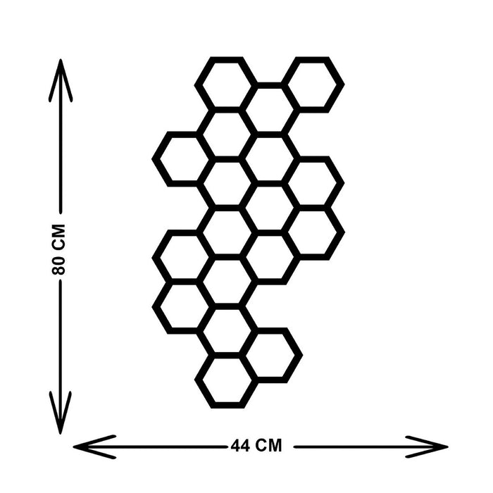 Decorazione in Metallo Ape 1, Nero, Metallo, 44x3x80 cm, EPIKASA