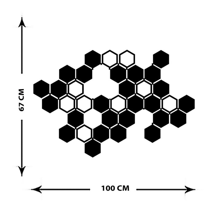 Decorazione in Metallo Ape 1, Nero, Metallo, 100x3x67 cm, EPIKASA