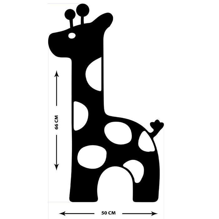 Decorazione in Metallo Giraffa, Nero, Metallo, 50x1,5x86 cm, EPIKASA