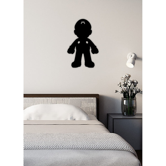 Decorazione in Metallo Super Mario 3, Nero, Metallo, 35x1,5x55 cm, EPIKASA